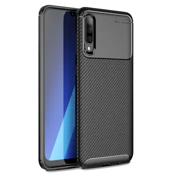 

50pcs/lot For Samsung Galaxy A10S A20S Flexible Carbon Fiber Shockproof Rugged Case For Samsung Galaxy A70 A70S