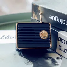 Ретро Беспроводная связь динамик радио форма Винтаж Мини Симпатичный динамик FKU66