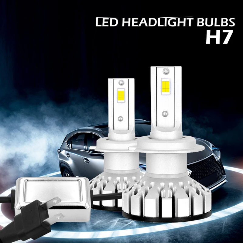 XFZMZBZ авто лампы H4 H1 светодиодный H7 светодиодный 9005 9006 H11 HB2 HB4 Автомобильный светодиодный фары 2 шт./лот 60 Вт 8000Lm 12V 6000k светодиодный налобный фонарь