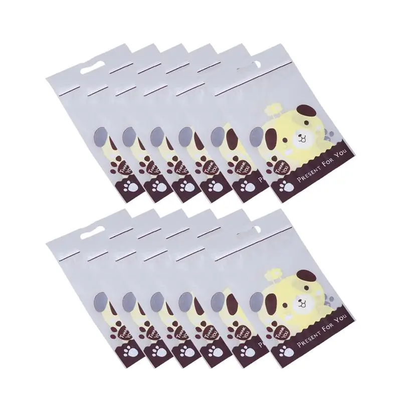 50pcs As Pic 50 шт. Самоуплотняющиеся карманы на молнии прозрачные сумки для печенья повседневные сумки для упаковки пищевых продуктов сумки для хранения конфет и закусок - Цвет: 50pcs As Pic
