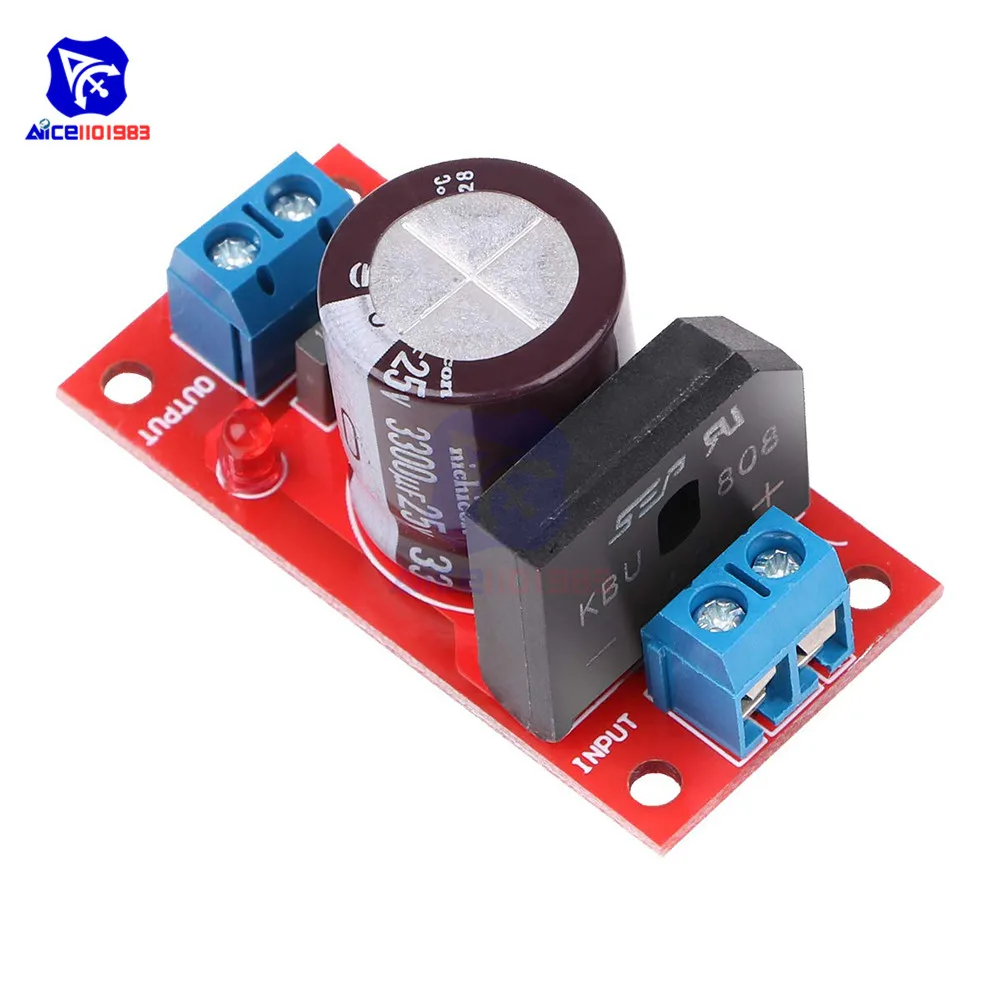 

Rectifier Filter Power Supply Board 3A/8A Rectifier with LED Indicator AC to DC Transformer AC to DC Single Power Supply Board