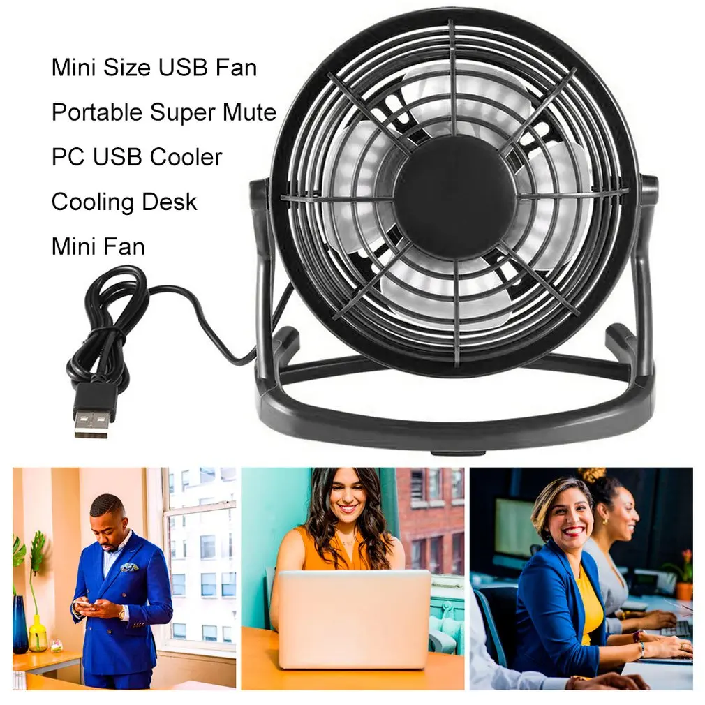 Portable Mini USB Fan Super Mute Laptop Computer PC Cooler Cooling Desktop Fans
