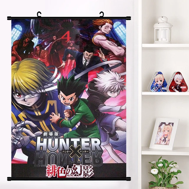 Hunter X Hunter Anime Wall Scroll Poster Manga Hanging Painting Bedroom  Decor