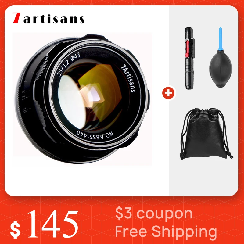 7artisans 35 мм F1.2 объектив с фиксированным фокусным расстоянием для Sony E mount DSLR