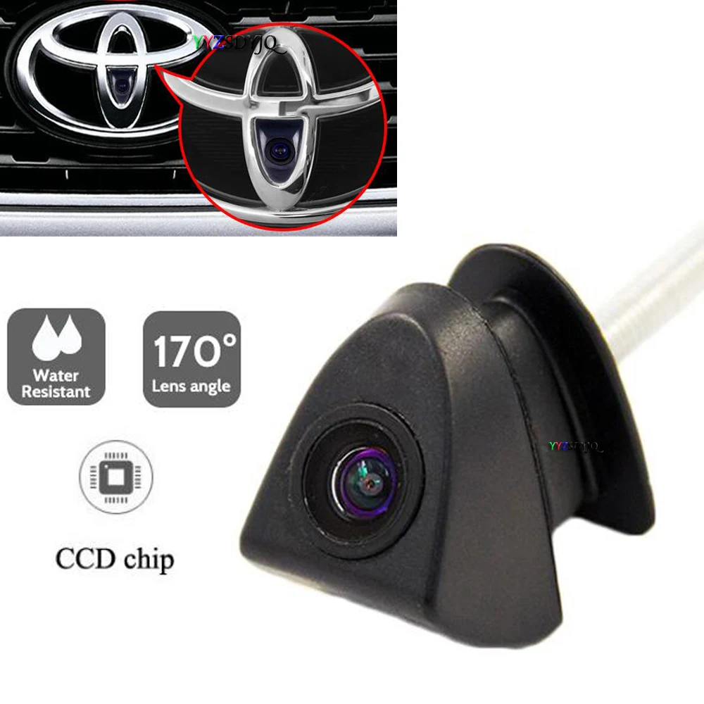 

Car Vehicl Front View Logo Embeded Camera For Toyota Waterproof Wide Degree Parking Camera