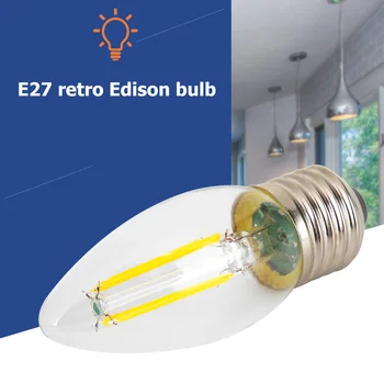 

E27 AC 85-265V Retro Edison Household Lamp Bulb Filament Vintage Atmosphere Incandescent Decorative Home Lighting Bulb