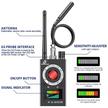 

Hidden Camera Detectors RF Signal Detector Wireless Bug Detector Hotel Camera Finder Anti Spy GPS Tr