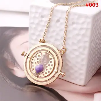

Fashion Charm Sand Glass Time Turner Pendant Necklace Metal Alloy Personality Time Gem Trendy Jewelry For Women Gift 2020