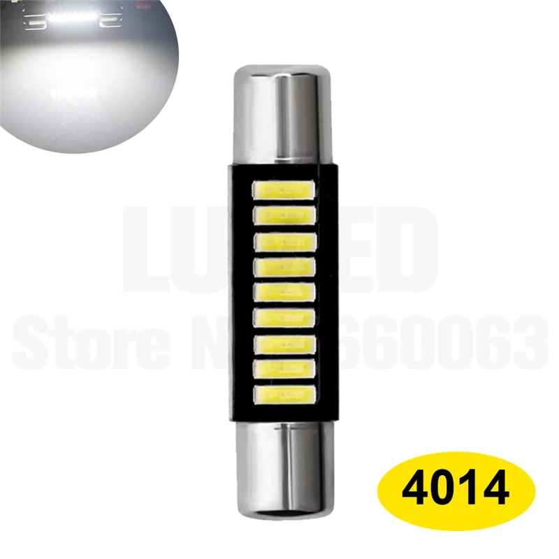 佺 LED C5W ڵ ׸ 4014, 9 LED,  ȭ ̷ , DC 12V, 10 , 29mm