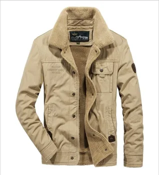 

Sweaters Men 2020 Autumn Winter Jacket Men Military Style Brand Parka Men Thicken Fleece Cotton-padded Parka Hombre Plus Size