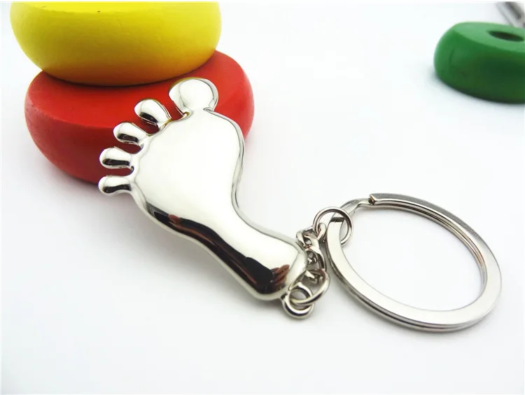 Creative Small Gifts Cute Cool Little Feet Keychain Exquisite Pendant Engraved Lettering LLOGOG018