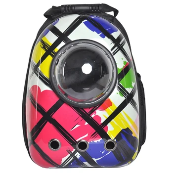 

Portable Cat Bag Pet Dog Cat Backpack Travel Cat Carrier Double Shoulder Bag Space Capsule Cat Backpack Breathable Pet Bags