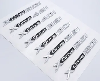 

50X New ABS Chrome Car XDrive Logo Emblem Trim Sticker X Drive 20i 25i 28i 30i 35i 40i 48i 50i For BMW X1 X3 X4 X5 X6