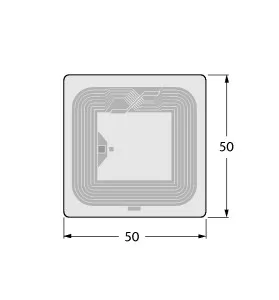 

RFID Industry Tag Compatible TW-L50-50-P-B128 13.56MHZ ISO15693