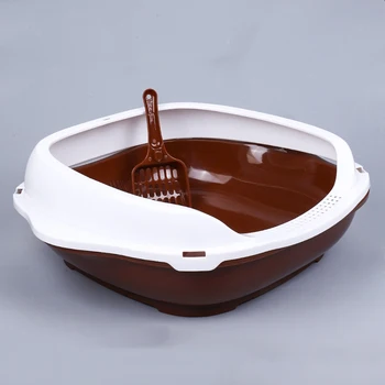 

Cat Bedpan Anti Splash Kitten Toilet Litter Box Plastic Home Sand Box Clean Toilette Puppy Ceaning Toilet Training Pet Supplies