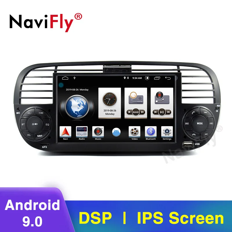 Best NaviFly IPS Screen DSP 2 din android 9.0 Car multimidia gps navigator for FIAT 500 Audio radio auto stereo car audio 0 Best NaviFly IPS Screen DSP 2 din android 9.0 Car multimidia gps navigator for FIAT 500 Audio radio auto stereo car audio 0