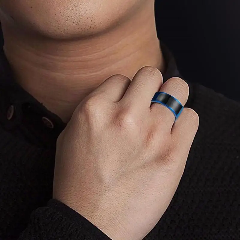 Титановая сталь NFC умное кольцо технология волшебное многофункциональное цифровое кольцо на палец для Android мобильного телефона Windows