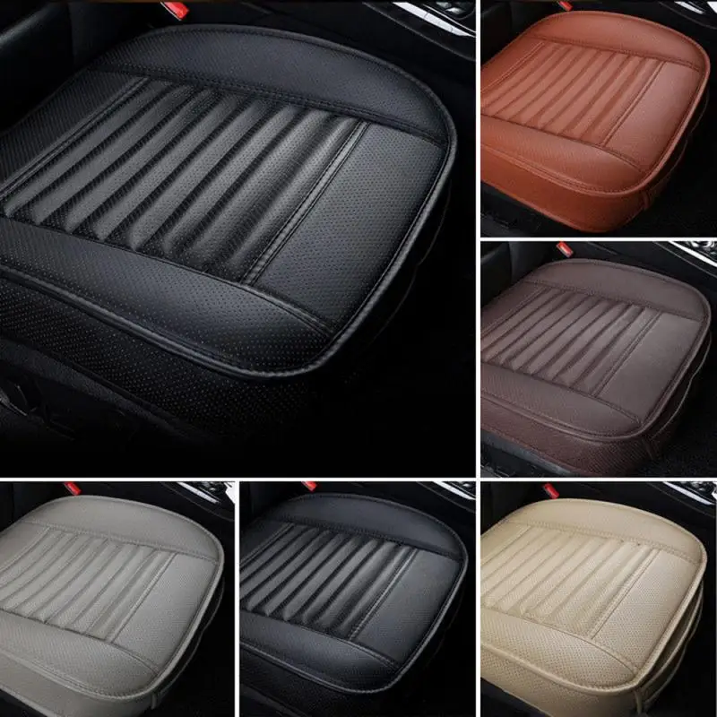 Car Styling Universal Seat Cushion Cover Leather Front Protector Anti Slip Mat Auto Pad Interior Accessories | Автомобили и