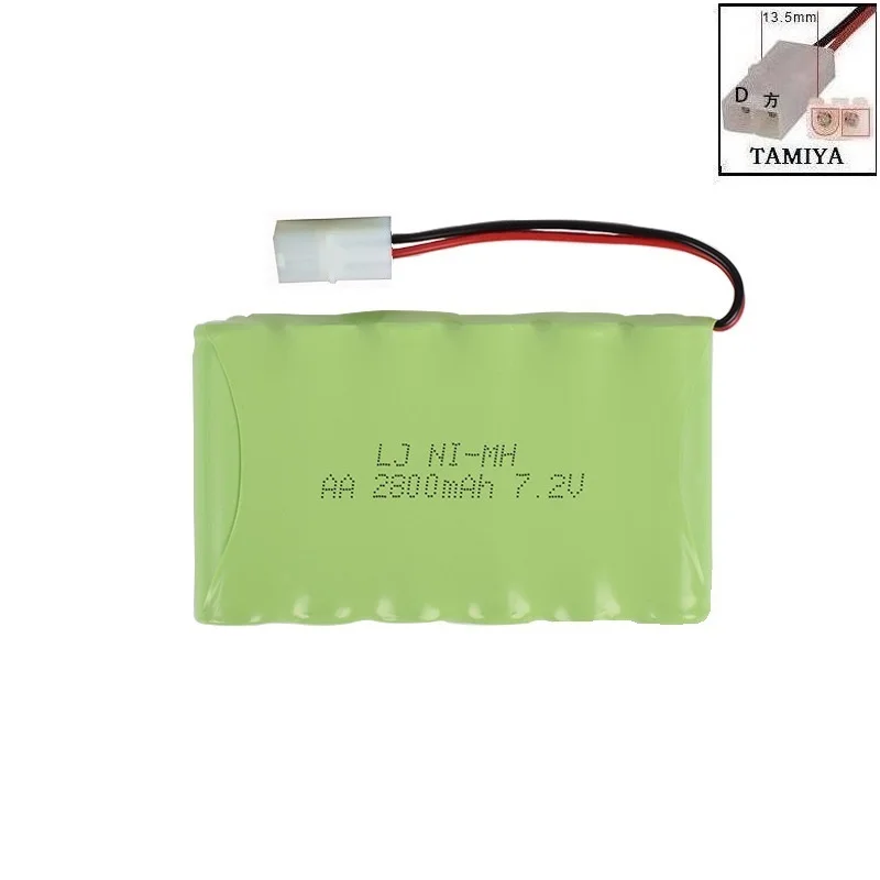 Ewellsold 7,2 V 2800mAh Ni-MH AA перезаряжаемая батарея с зарядным устройством для RC автомобиля RC лодка RC грузовик JST/SM/пробка из Тамия