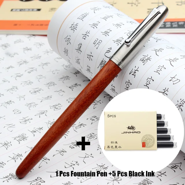 Pluma estilográfica clásica de madera remasterizada de 0,38mm extra