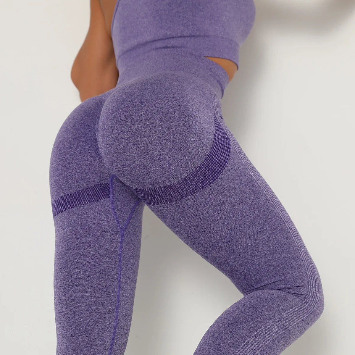 Women Gym Yoga Seamless Sports Pants Push Up Leggings Stretchy High Waist Athletic Exercise Fitness Leggings Activewear Pants