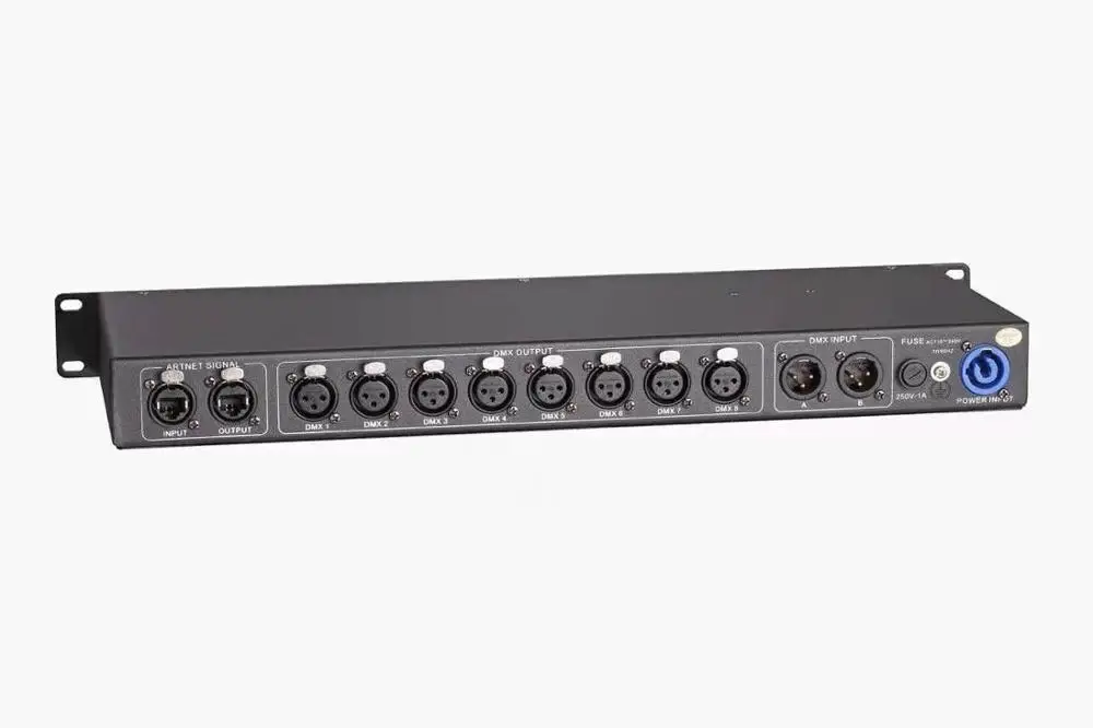 Контроллер Artnet Dmx 8 портов выход 8*512 4096 каналов 3 pin или 5pin можно выбрать для