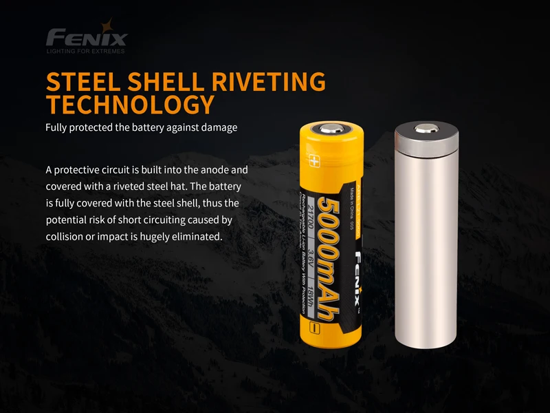 5000mAh Large Capacity Fenix ARB-L21-5000 Rechargeable Li-ion Battery (4)