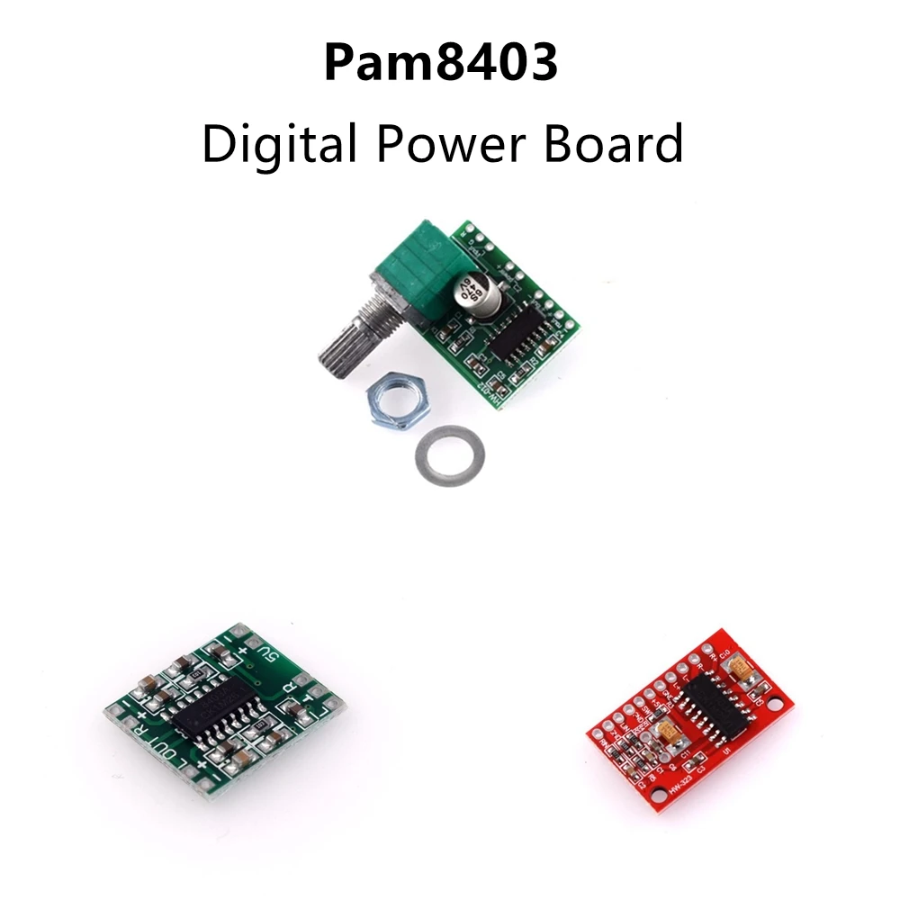 PAM8403 Module Digital Power Amplifier Board Miniature Class D 2 * 3 W High 2.5 ~ 5 v USB Supply | Электронные компоненты и