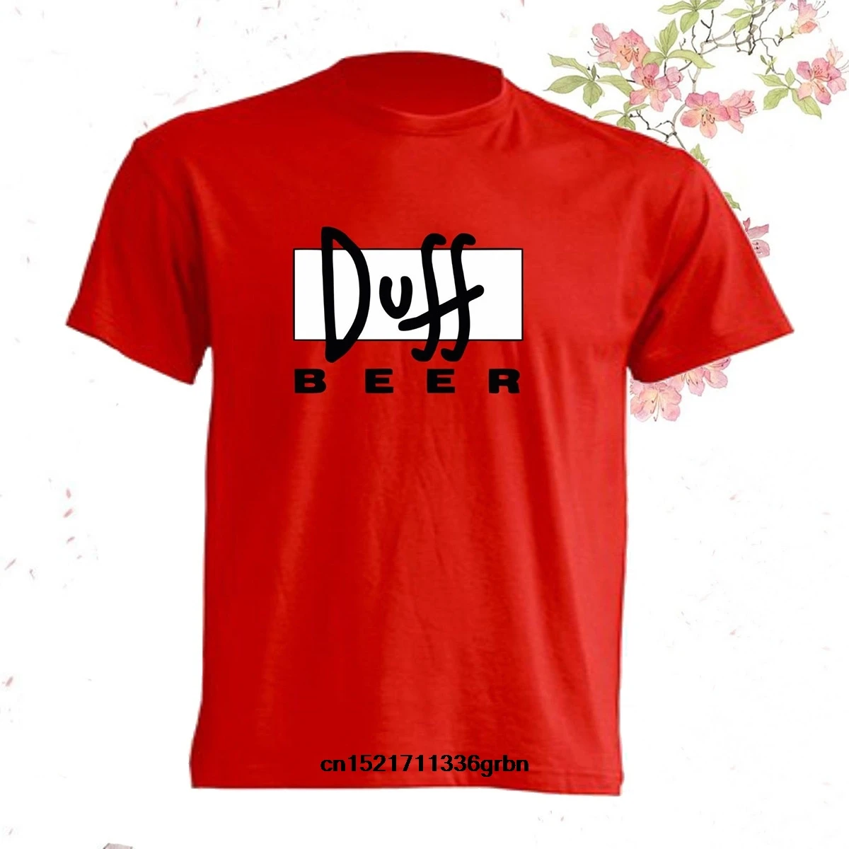 Мужская футболка Camiseta Duff Классическая с круглым вырезом хлопковая забавная