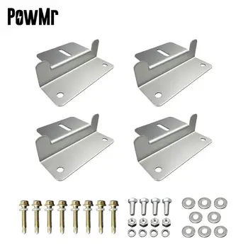 

PowMr Aluminum corrosion-free construction Solar Mounting Z Brackets For Panels Mounting RV Boat Off Grid Roof 4 Units A Set