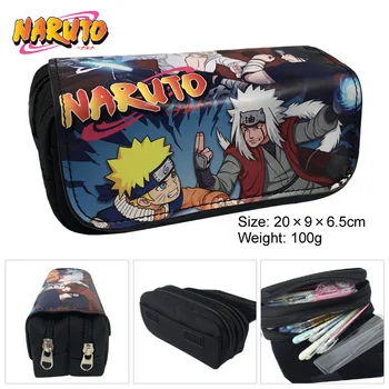 

Anime Naruto Uzumaki Pencil Case Pen Bags Cosmetic bag Makeup bag Double Zipper School Supplies