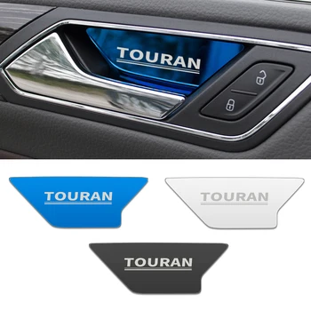 

4pcs car interior door handle ornament case for Volkswagen VW Touran 2016-2020 Accessories Car Styling
