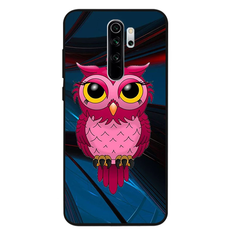 Animal Owl Phone Case For Xiaomi Redmi note 9 8 7 6 5 4 Pro S for redmi 4A 4X 5 Plus 5A 7A Cover cases for xiaomi blue