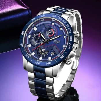 

Business Watch LIGE 2020 Mens Watches Top Brand Luxury Waterproof Clock Men Full Steel Quartz Wrist Watch Relogio Masculino +Box