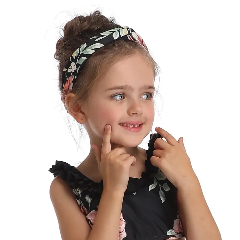 

Headbands For Girls Kids Print Chiffon Boho Ethnic Style Elastic Hairbands Hair Ornament Holder Swimsuit Accessories New Hvlv