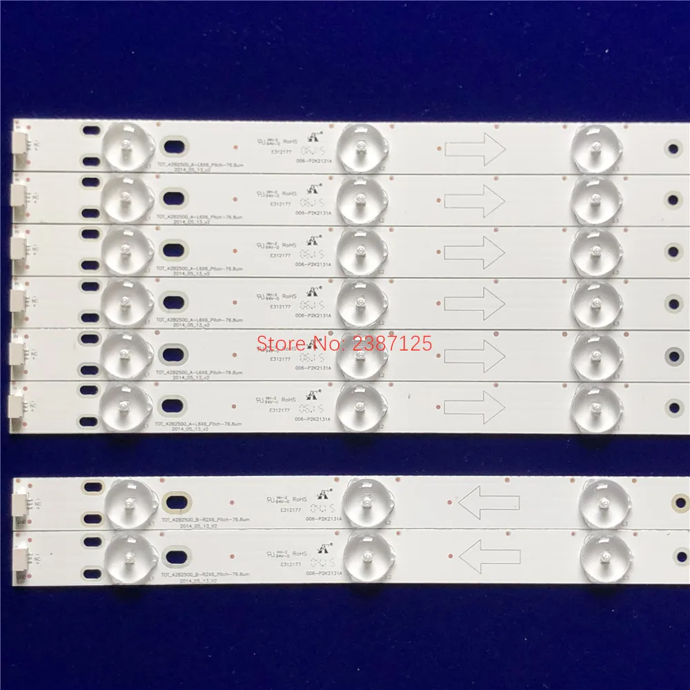 LED 스트립 TOT_42B2500_A/B_L6X6_Pitch 4C-LB420T-HQ2A 4C-LB420T-YH4B 4C-LB420T-YH4A 42H130 42L20 42S210 Ph42b25dg LVF420