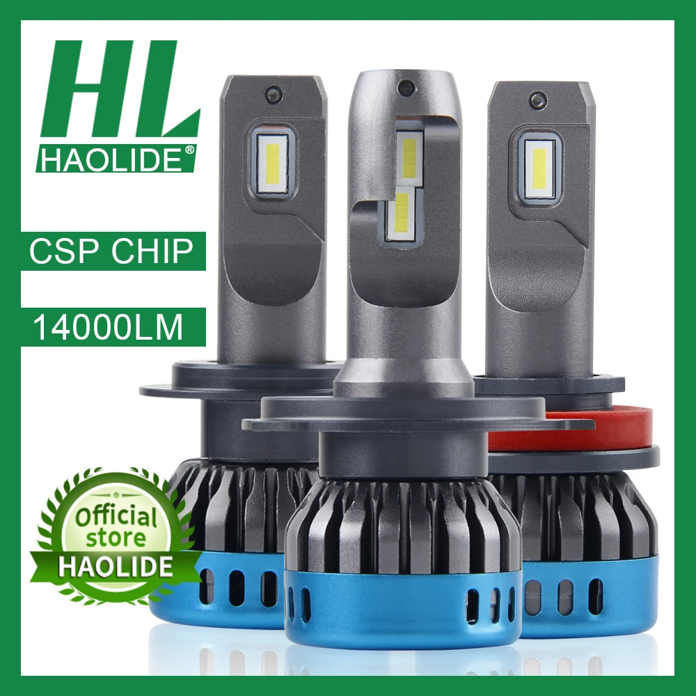 /HL мини размер CSP чип H7 H1 светодиодный лед лампы для автомобильных фар H11