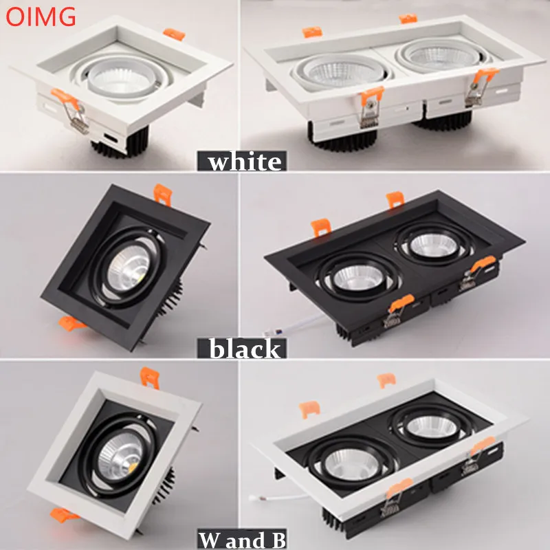 

Super Bright Recessed Square LED Dimmable Downlight COB 10W12W20W24W30W36W LED Spot Light LED decoration Ceiling Lamp AC110-230V