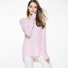 Осень плюс размер 3XL свитер женский длинный рукав полосатый вязаный белый Зимний пуловер розовый длинный черный круглый вырез Топы женские