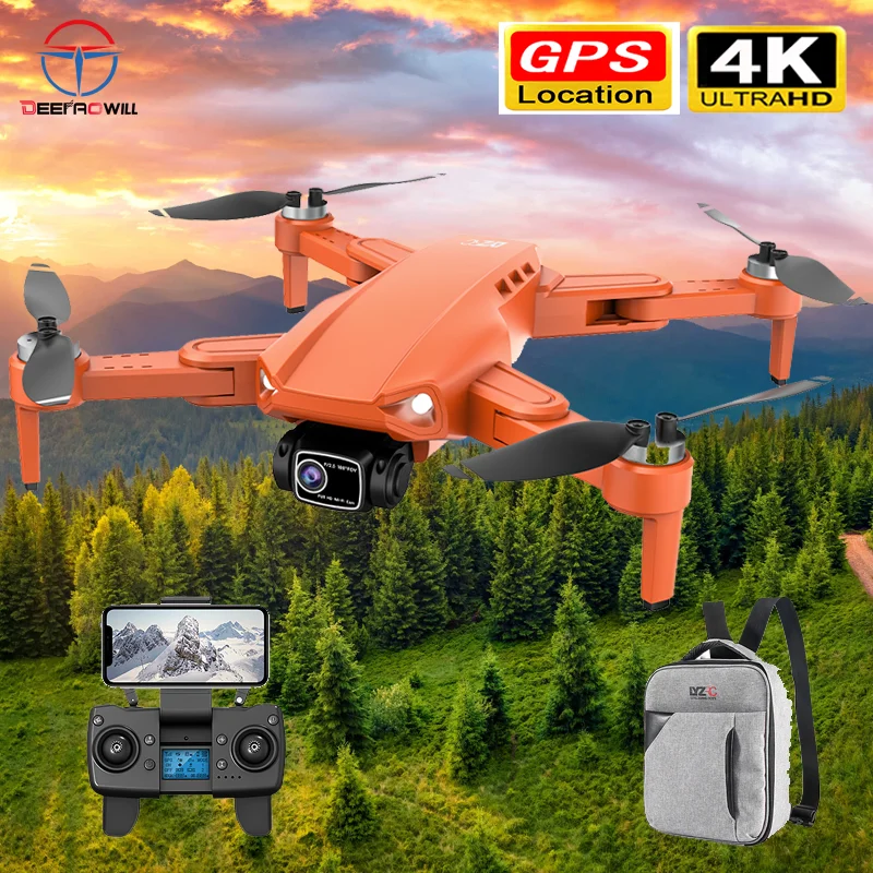 2021 new L900 pro 4K HD dual camera with GPS 5G WIFI FPV brushless motor rc distance 1.2km professional drone flight 25min | Игрушки и