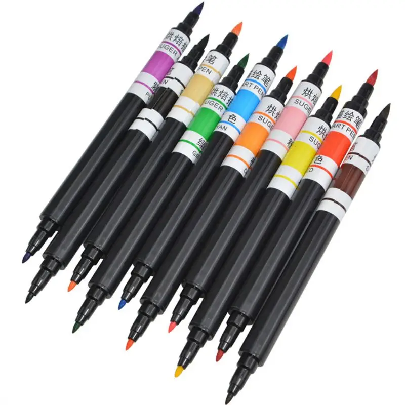 

Edible Pigment Pen Food Color Brush Drawing Biscuits Cake Decorating DIY Baking M6CE