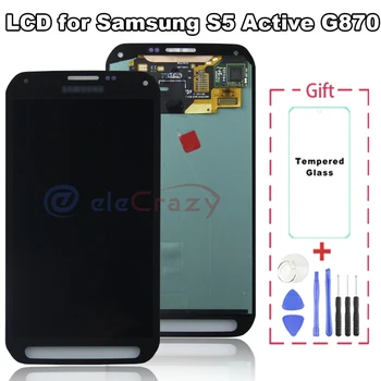 

Original for Samsung Galaxy S5 active G870 LCD Display G870F G870 G870A Touch Screen Digitizer Assembly Replacement 100% tested