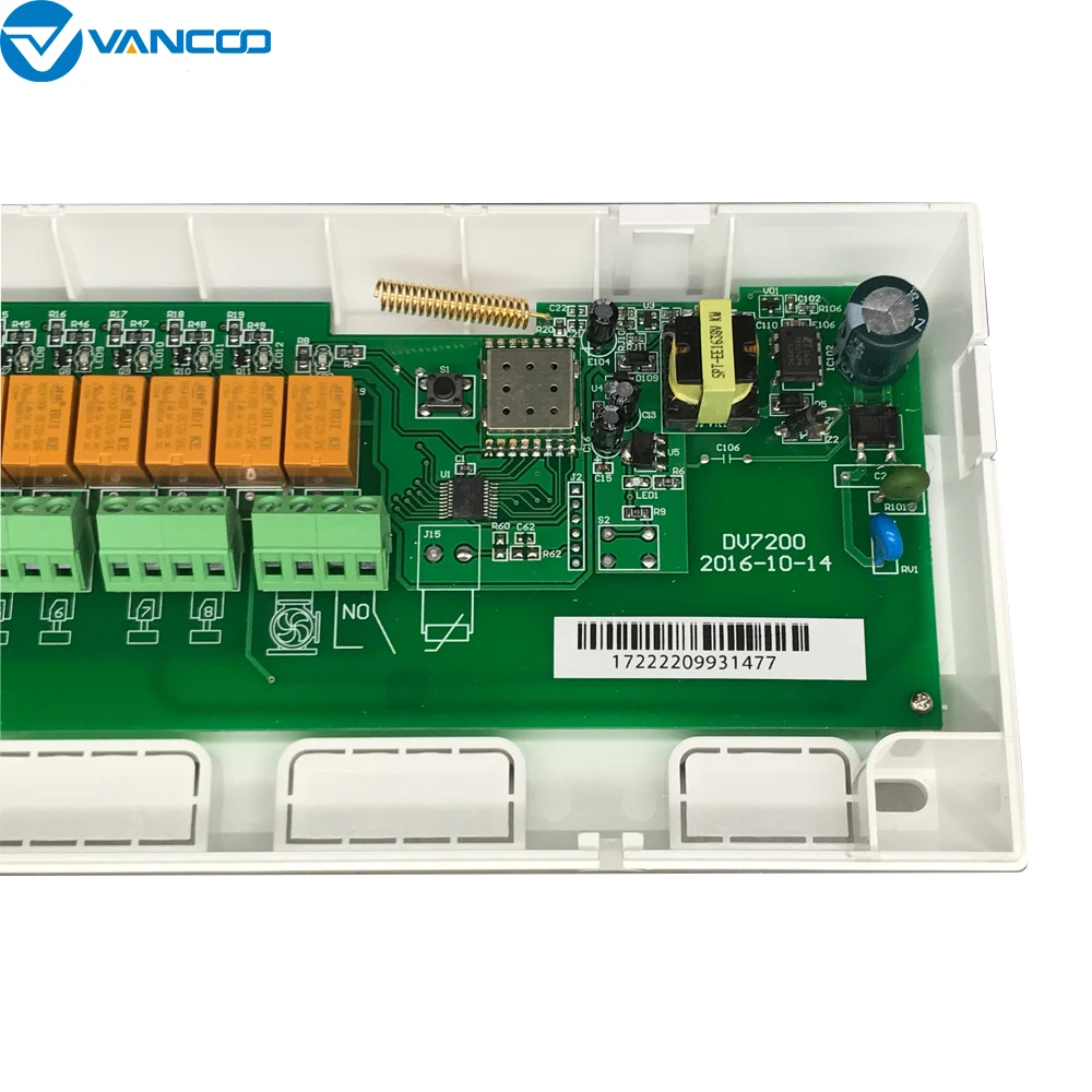 Беспроводной контроллер-концентратор 8 подкамерный электрический клапан ЖК-коробка показывает 8 каналов концентратор для газового котла отопления