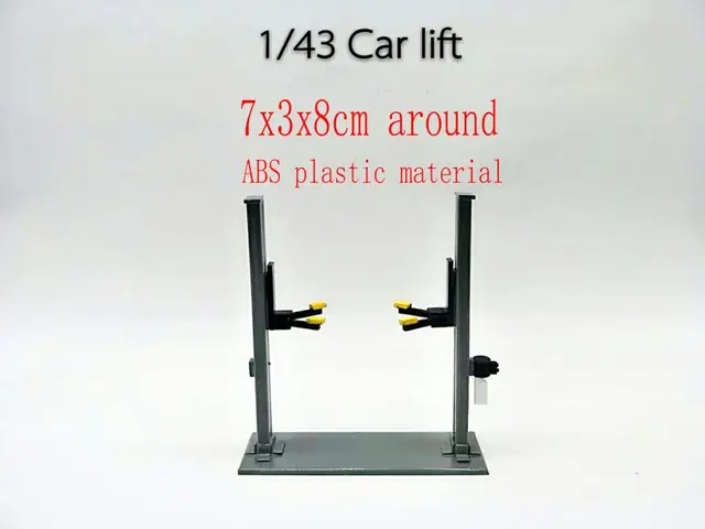 1/43 Abs Material  Lift Maintenance Scene Garage Props Model Car Repair Lift 1