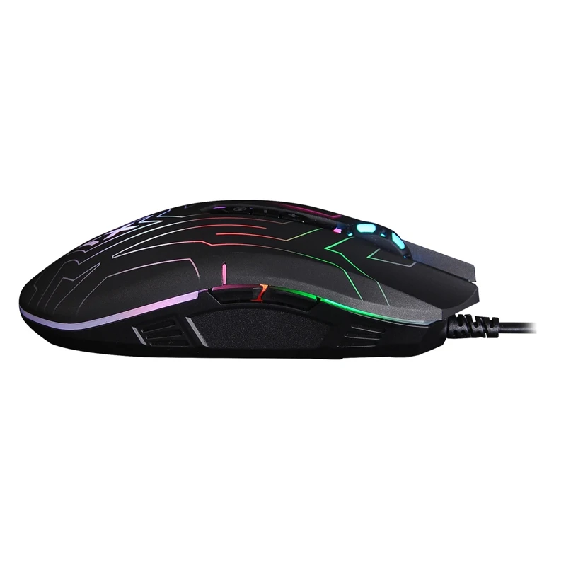 Мышь A4 X-77 черный оптическая(2400dpi) USB игровая(8but