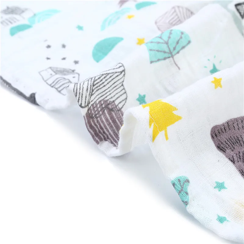 120X120 см Муслин хлопок детские пеленки мягкие одеяла для новорожденных банное Марлевое полотенце детские спальные принадлежности чехол для коляски постельные принадлежности