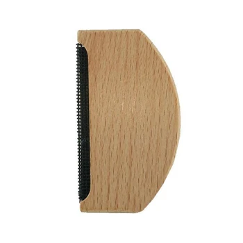 

Portable Manual Fuzz Fabric Ergonomic Cashmere Comb Lint Remover Wooden Handle Anti Pilling Reusable Home Sweater Shaver