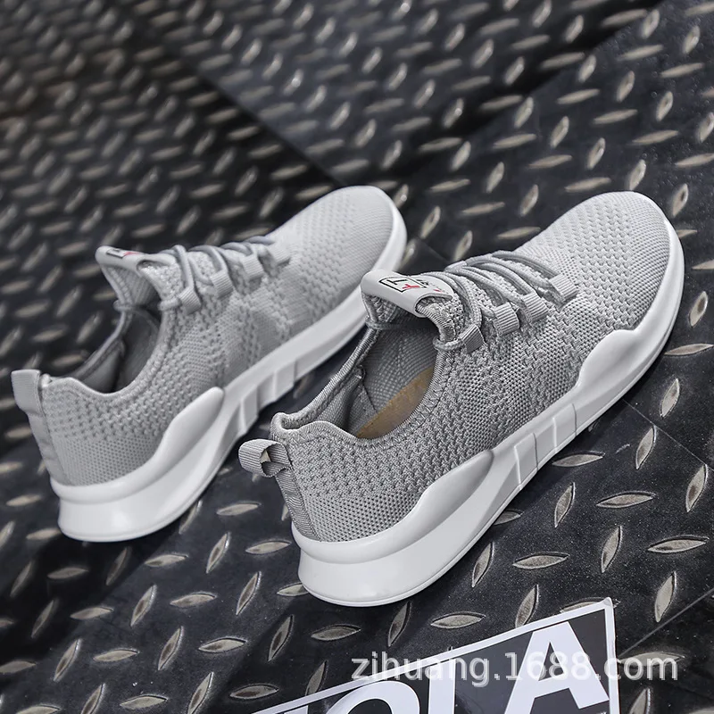 

2019 Spring New Style Mesh Athletic Shoes Women's Korean-style Versatile Students Running Shoes Women's Breathable Fly Woven WOM