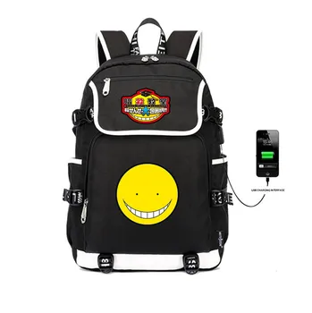 

Assassination Classroom Smile Designer Bookbag 15.6 inch laptop backpack for Women Men School Bag Female Male Travel Mochila