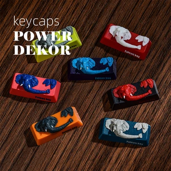 

Customized Resin Enter Keycaps For Cherry Mx Switch Mechanical Keyboard DIY Colorful Elephant Design OEM Key Cap Replacement